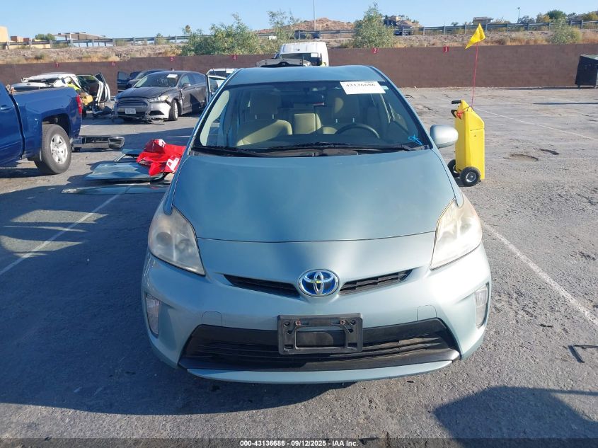 2012 Toyota Prius Two VIN: JTDKN3DUXC5397166 Lot: 43136686