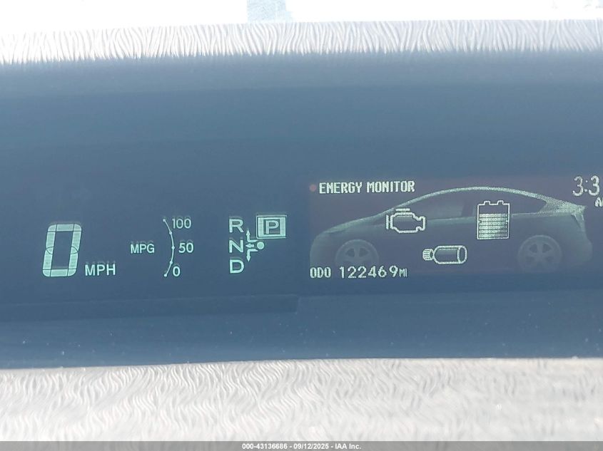 2012 Toyota Prius Two VIN: JTDKN3DUXC5397166 Lot: 43136686