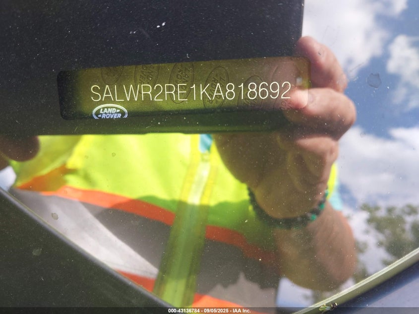 2019 Land Rover Range Rover Sport Supercharged Dynamic VIN: SALWR2RE1KA818692 Lot: 43136784