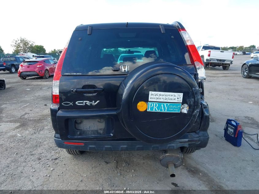 2006 Honda Cr-V Se VIN: SHSRD78906U403163 Lot: 43136845