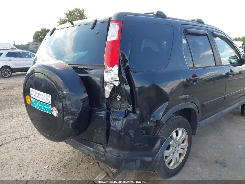 2006 Honda Cr-V Se VIN: SHSRD78906U403163 Lot: 43136845