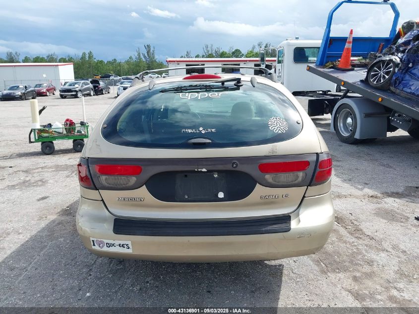 2000 Mercury Sable Ls Premium VIN: 1MEFM59S8YA609082 Lot: 43136901