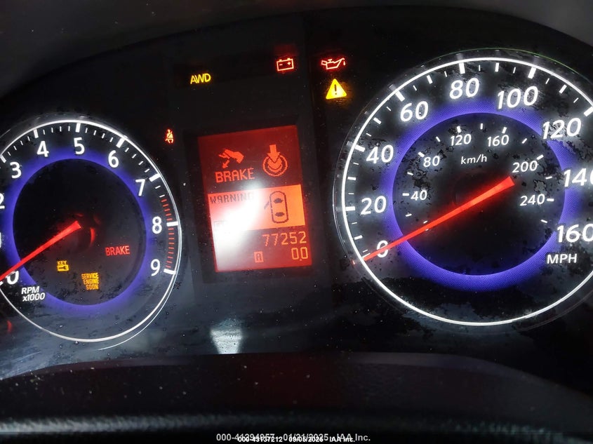 2009 Infiniti G37X VIN: JNKCV61F79M054081 Lot: 43137212