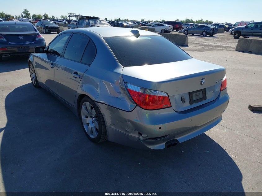 2007 BMW 530I grey sedan gasoline WBANE73597CM56236 photo #4
