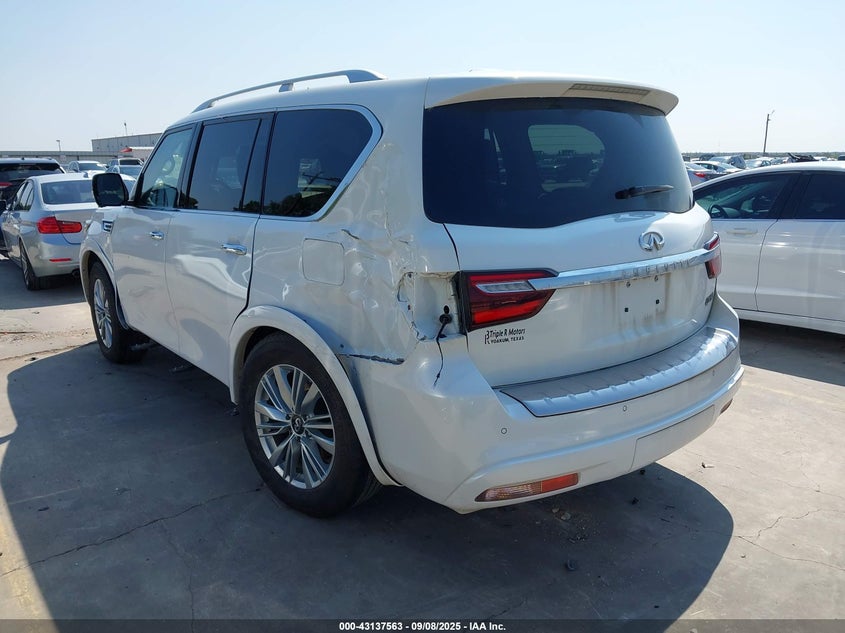 2019 Infiniti Qx80 Luxe white other gasoline JN8AZ2NF0K9681024 photo #4