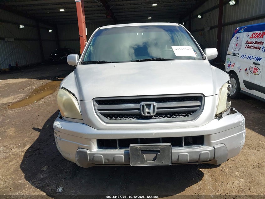 2003 Honda Pilot Ex VIN: 2HKYF18443H520885 Lot: 43137703