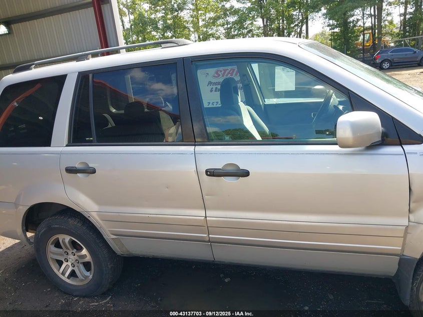 2003 Honda Pilot Ex VIN: 2HKYF18443H520885 Lot: 43137703