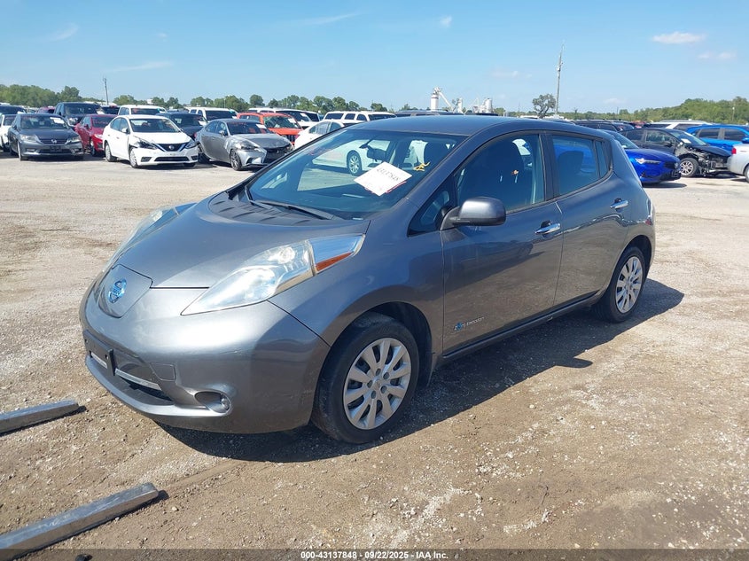 Vin: 1n4az0cp7ec339255, lot: 43632188, nissan leaf s 20142