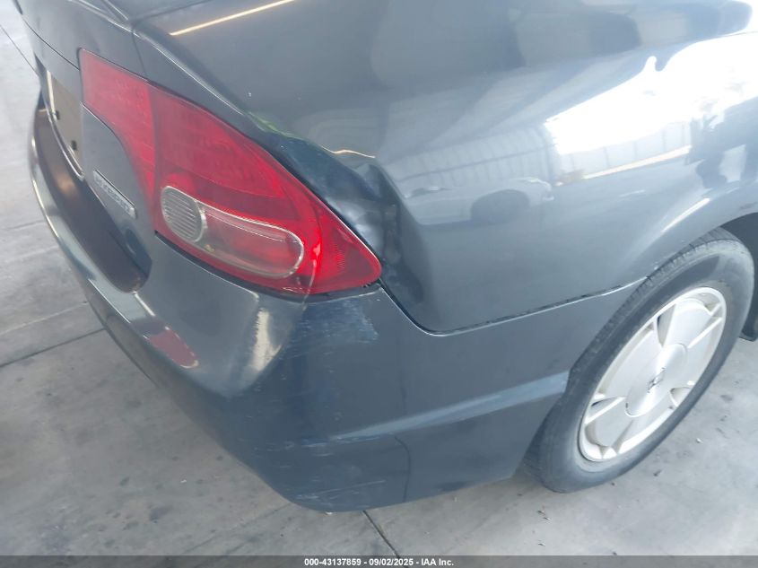 2008 Honda Civic Hybrid VIN: JHMFA36278S016017 Lot: 43137859