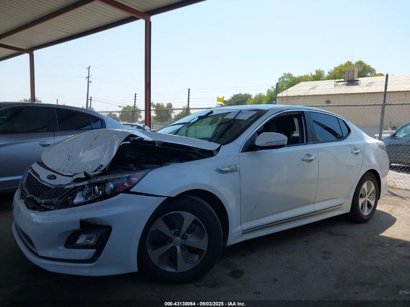 2015 Kia Optima Hybrid VIN: KNAGM4AD9F5078877 Lot: 43138064