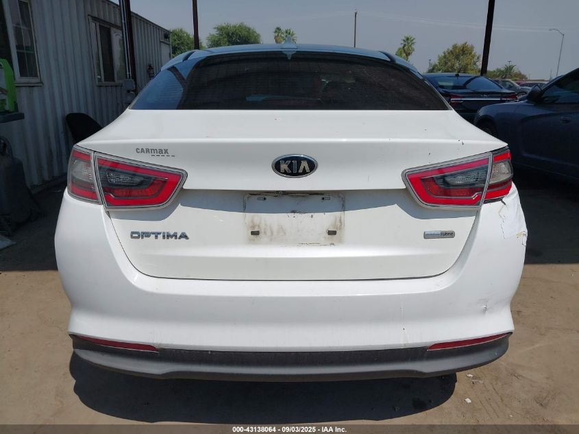 2015 Kia Optima Hybrid VIN: KNAGM4AD9F5078877 Lot: 43138064