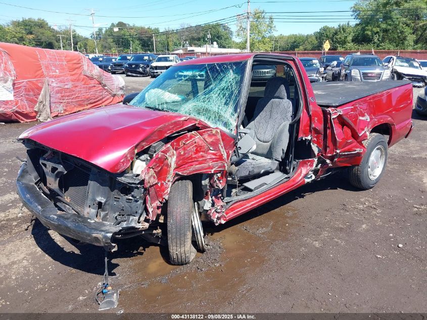2002 GMC Sonoma Sls VIN: 1GTCS14W628216872 Lot: 43138122