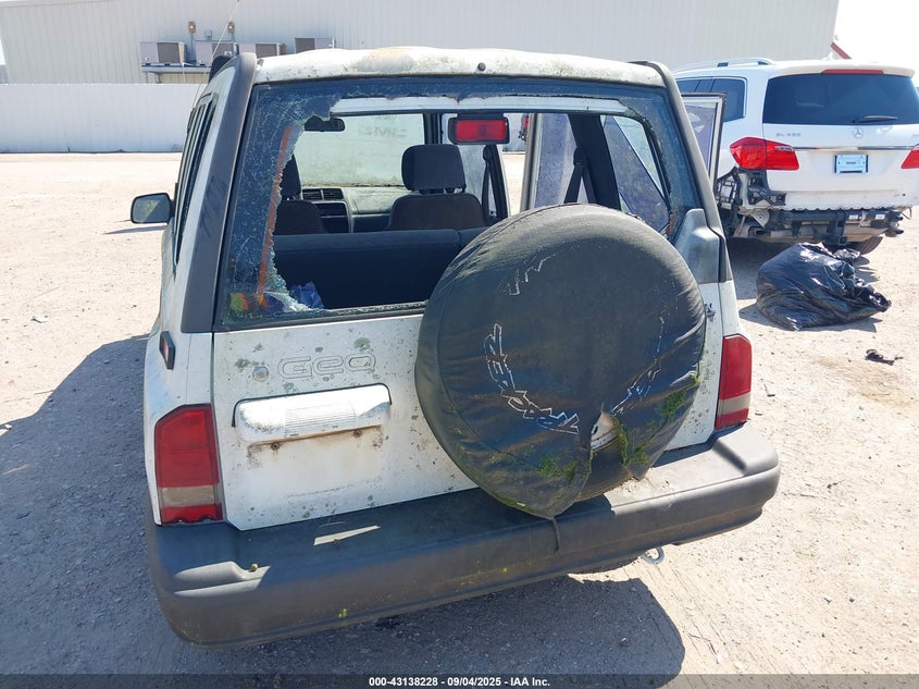1996 Geo Tracker VIN: 2CNBE1369T6943219 Lot: 43138228
