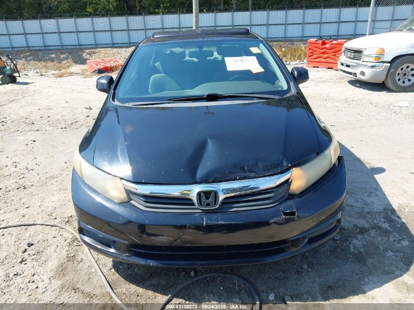 2012 Honda Civic Ex VIN: 2HGFB2F81CH309779 Lot: 43138273