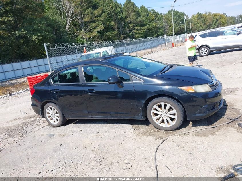 2012 Honda Civic Ex VIN: 2HGFB2F81CH309779 Lot: 43138273