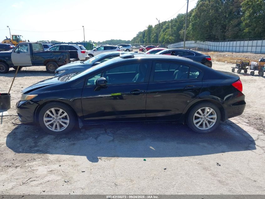 2012 Honda Civic Ex VIN: 2HGFB2F81CH309779 Lot: 43138273