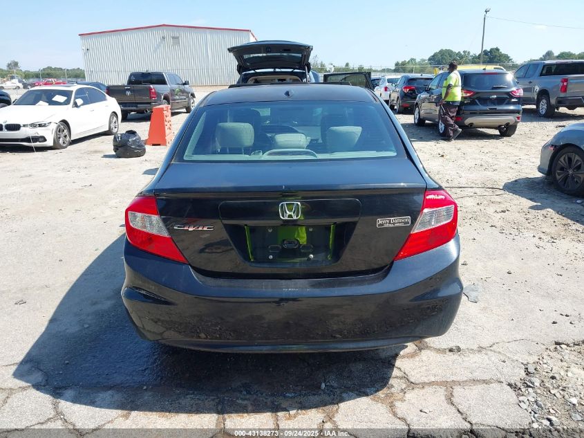 2012 Honda Civic Ex VIN: 2HGFB2F81CH309779 Lot: 43138273