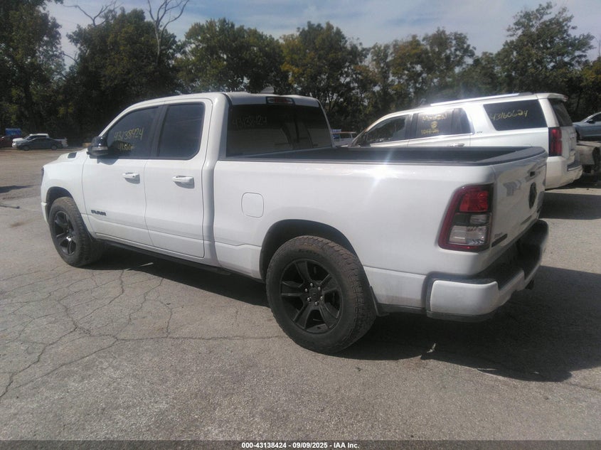 Vin: 1c6srfbt7mn561739, lot: 43632764, ram 1500 big horn  4x4 6'4 box 20213