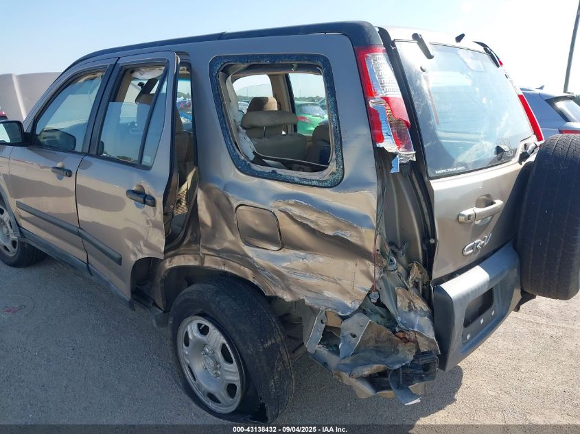 2005 Honda Cr-V Lx VIN: JHLRD78585C047550 Lot: 43138432