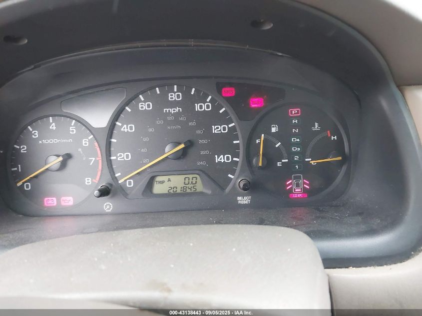 2000 Honda Accord 3.0 Ex VIN: 1HGCG1655YA040776 Lot: 43138443