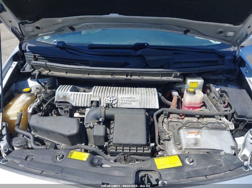 2012 Toyota Prius Two VIN: JTDKN3DU0C5417778 Lot: 43138511