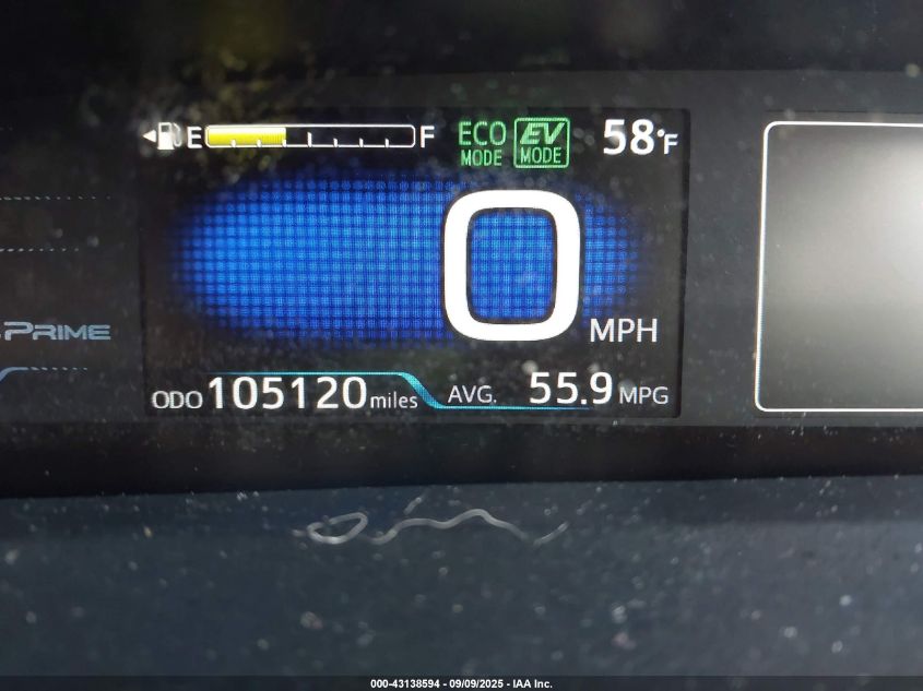 2017 Toyota Prius Prime Plus VIN: JTDKARFP0H3004767 Lot: 43138594