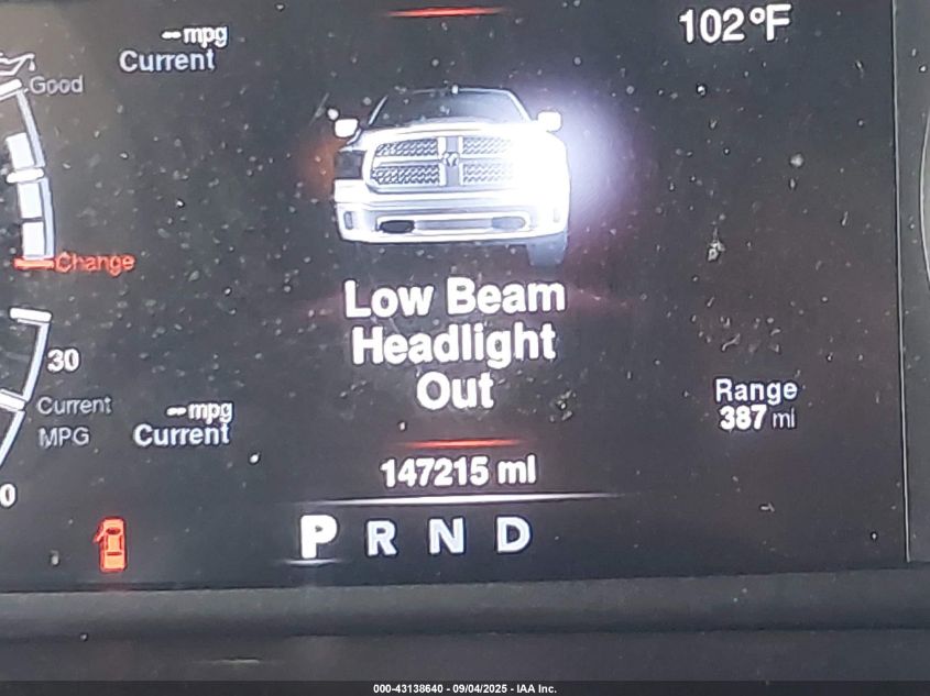 2013 Ram 1500 Sport VIN: 1C6RR7MT1DS556734 Lot: 43138640