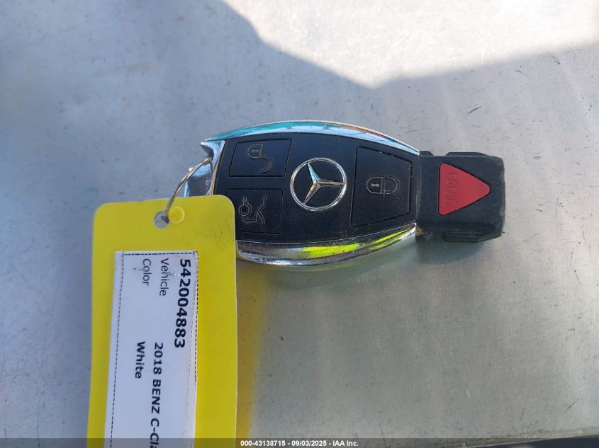 2018 Mercedes-Benz C 300 VIN: 55SWF4JB6JU273154 Lot: 43138715