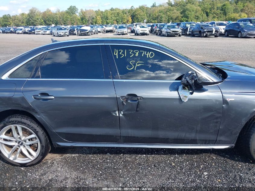 2020 Audi A4 Premium Plus 45 Tfsi Quattro S Tronic VIN: WAUENAF40LA064669 Lot: 43138740