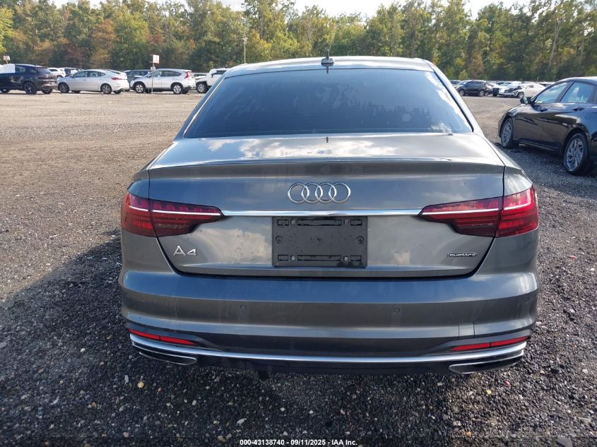 2020 Audi A4 Premium Plus 45 Tfsi Quattro S Tronic VIN: WAUENAF40LA064669 Lot: 43138740