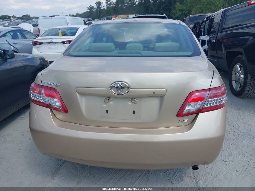 2010 Toyota Camry Le VIN: 4T1BF3EK0AU026610 Lot: 43138749