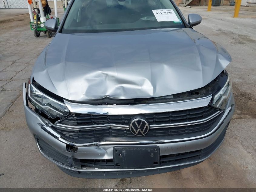 2024 Volkswagen Jetta 1.5T S VIN: 3VW5M7BUXRM080031 Lot: 43138785