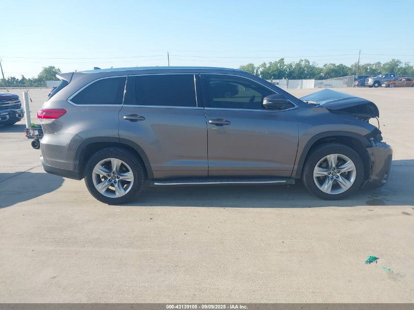 2017 Toyota Highlander Limited VIN: 5TDYZRFH1HS227054 Lot: 43139105