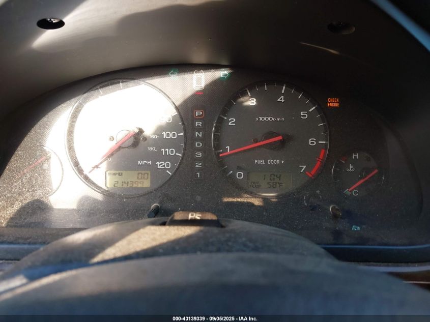 2001 Subaru Legacy Outback VIN: 4S3BH665217612040 Lot: 43139339