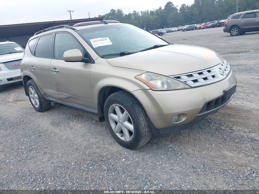2005 Nissan Murano Se gold other gasoline JN8AZ08W85W405700 photo #1