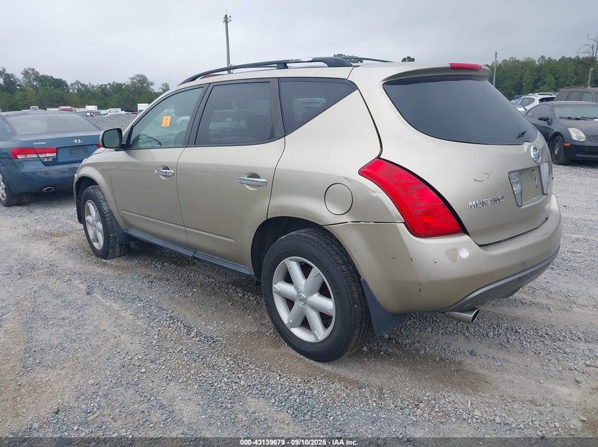 2005 Nissan Murano Se gold other gasoline JN8AZ08W85W405700 photo #4