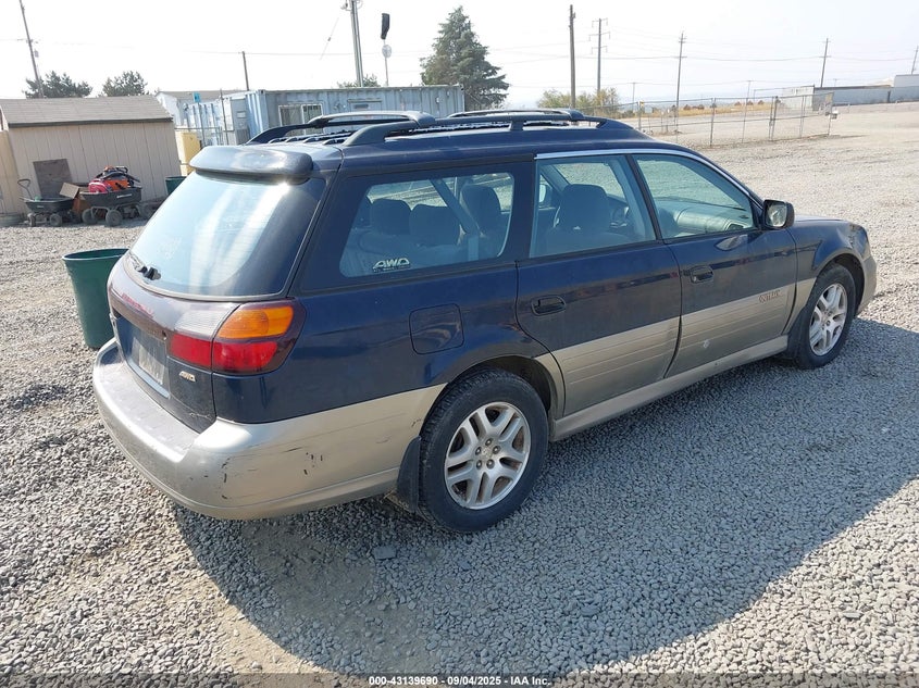 4S3BH665917612469 2001 SUBARU OUTBACK photo no. 4