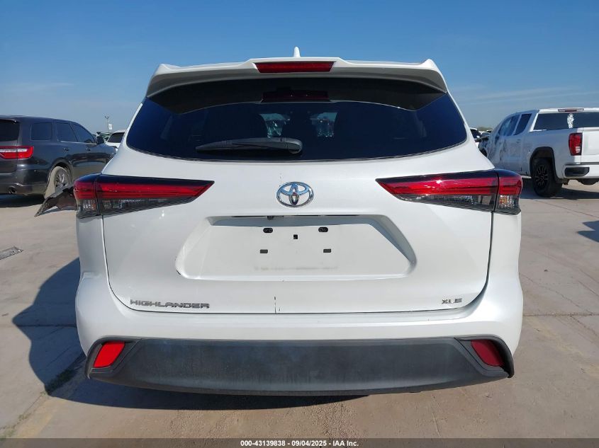 2022 Toyota Highlander Xle VIN: 5TDGZRAH0NS560103 Lot: 43139838