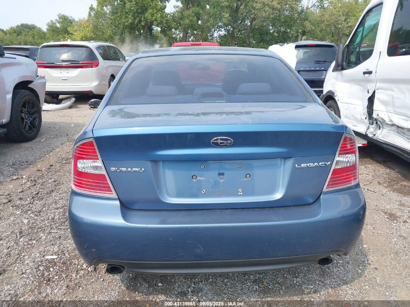 2007 Subaru Legacy 2.5I VIN: 4S3BL616677212182 Lot: 43139865
