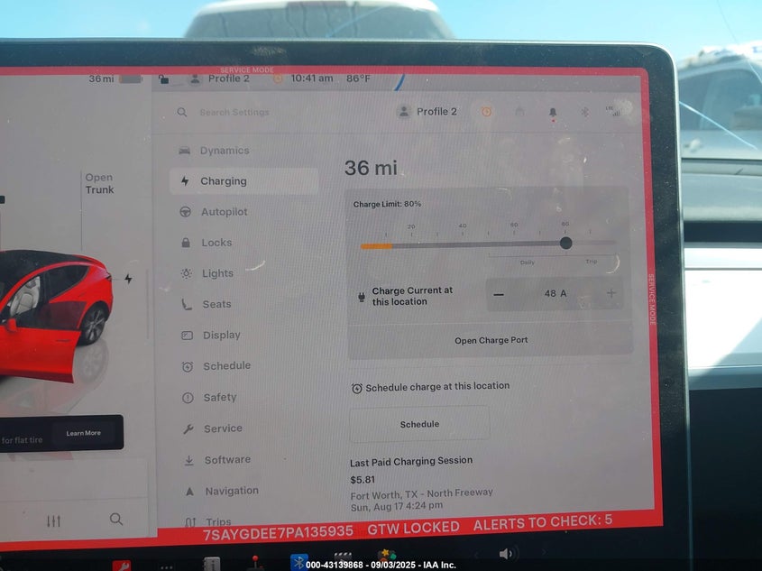 2023 TESLA MODEL Y AWD/LONG RANGE DUAL MOTOR ALL-WHEEL DRIVE - 7SAYGDEE7PA135935