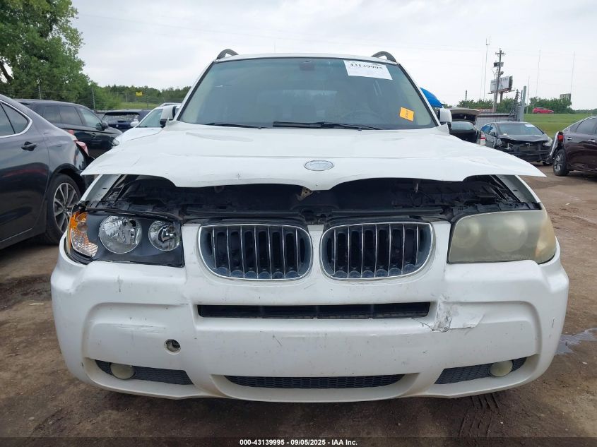 2006 BMW X3 3.0I VIN: WBXPA934X6WG78975 Lot: 43139995