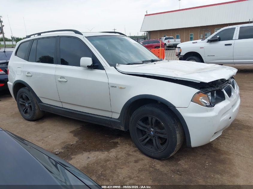 2006 BMW X3 3.0I VIN: WBXPA934X6WG78975 Lot: 43139995