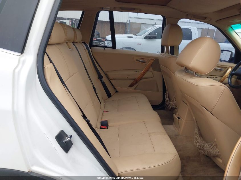 2006 BMW X3 3.0I VIN: WBXPA934X6WG78975 Lot: 43139995