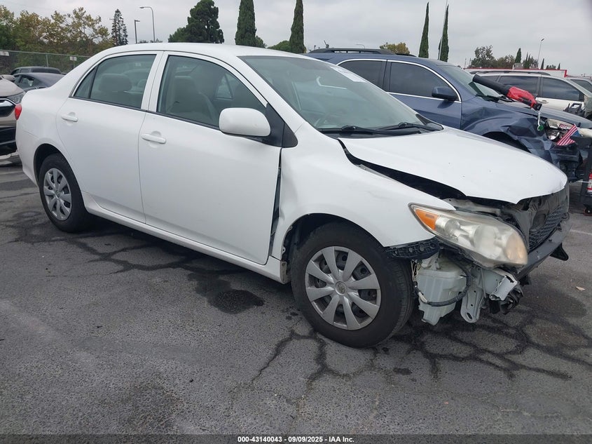 2010 Toyota Corolla Le white sedan gasoline 1NXBU4EE1AZ345925 photo #1