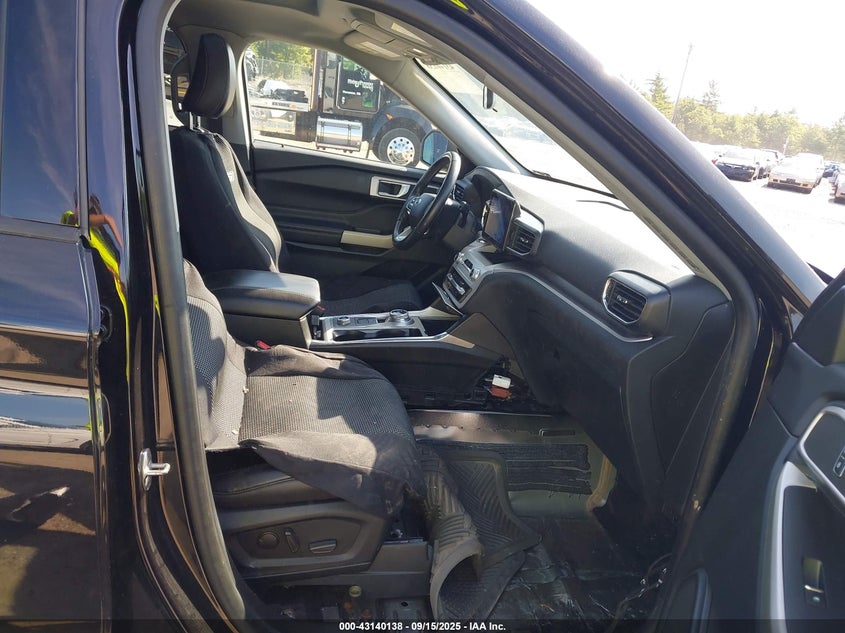 2021 Ford Explorer 2.3 Xlt Black Lot 111043140138 Vin 1FMSK8DH8MGA21575