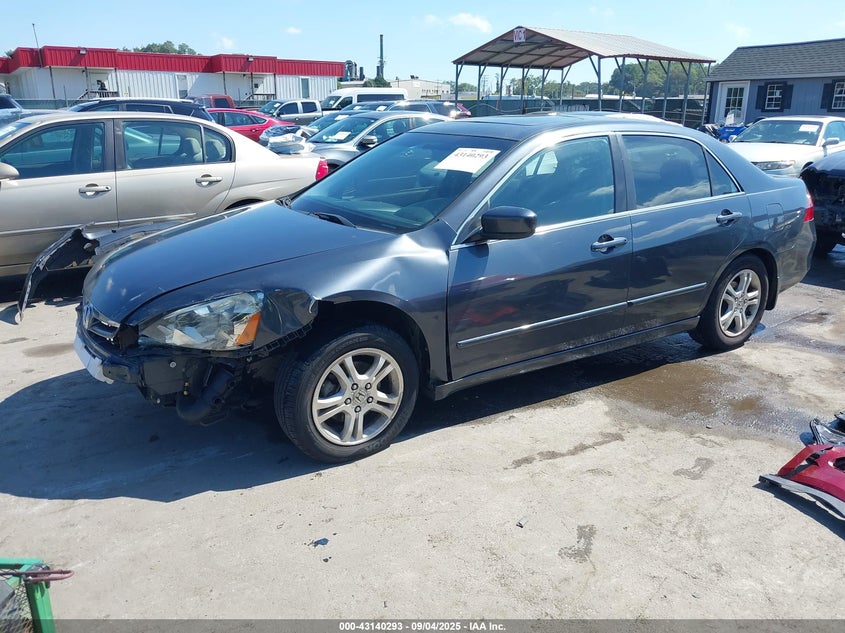 2006 Honda Accord 2.4 Ex grey sedan gasoline 1HGCM56836A172751 photo #3