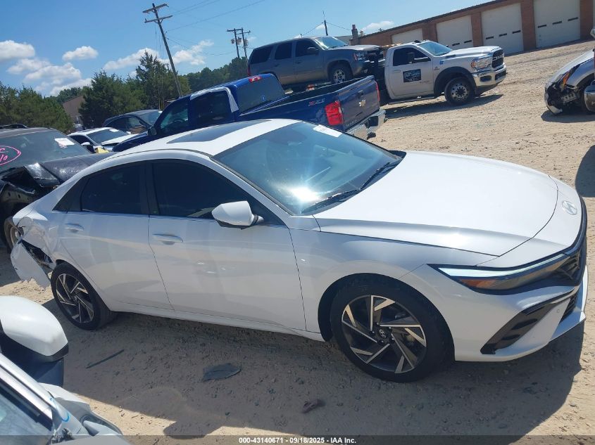 2024 Hyundai Elantra Limited VIN: KMHLP4DG2RU661845 Lot: 43140671