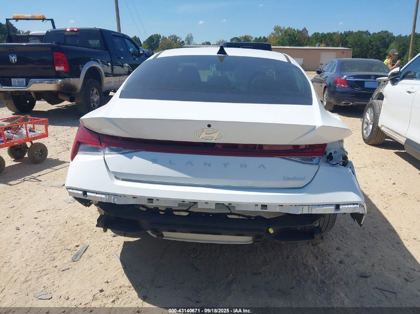 2024 Hyundai Elantra Limited VIN: KMHLP4DG2RU661845 Lot: 43140671