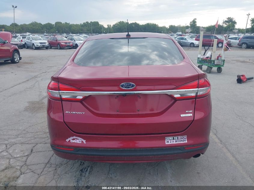 2017 Ford Fusion Se VIN: 3FA6P0HD7HR263777 Lot: 43141198