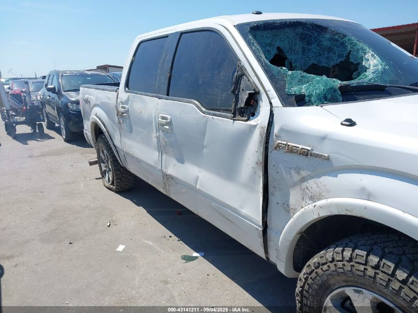 2012 Ford F-150 Lariat VIN: 1FTFW1EF1CFA24322 Lot: 43141211